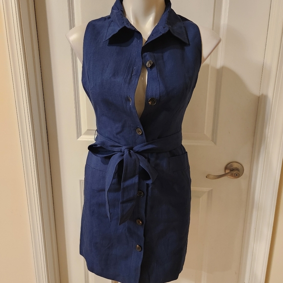 Karen Millen Dresses & Skirts - Karen Millen New Linen Dress Size 2P